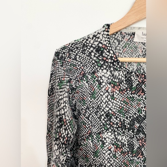 Hush Snakeskin Pattern Wool Blend Jumper Size M - Picture 4 of 8
